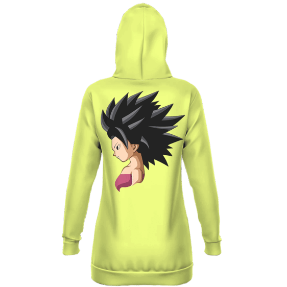 Dragon Ball Caulifla Neon Yellow Dope Hoodie Dress