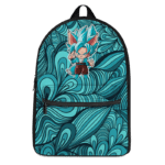 Dragon Ball Chibi Goku SSGSS Halloween Teal Blue Backpack