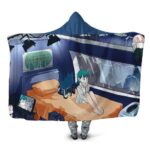 Dragon Ball Closing Behind The Scenes Bulma Hooded Blanket
