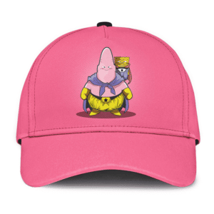 Dragon Ball Fat Buu Babidi Sponge Bob Patrick Spoof Pink Dad Baseball Cap