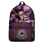 Dragon Ball Future Trunks Capsule Corp Purple Canvas Backpack