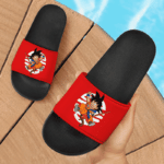Dragon Ball GT Happy Kid Goku Holding A Stick Fantastic Slide Sandals