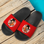 Dragon Ball GT Happy Kid Goku Holding A Stick Fantastic Slide Sandals