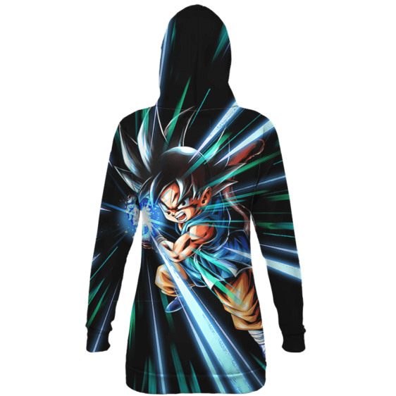 Dragon Ball GT Kid Goku Kamehameha Cute Black Hoodie Dress