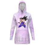 Dragon Ball GT Kid Goku Peace Sign Cute Hoodie Dress