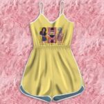 Dragon Ball GT Videl Pan Bulla Casual Fashion Yellow Romper