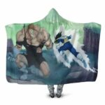 Dragon Ball Ginyu Force Recoome Versus Vegeta Hooded Blanket