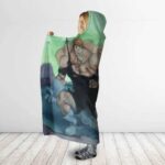 Dragon Ball Ginyu Force Recoome Versus Vegeta Hooded Blanket