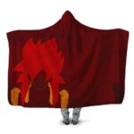 Dragon Ball Gogeta Super Saiyan 4 Vector Art Hooded Blanket