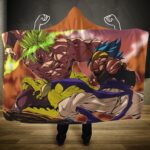 Dragon Ball Gogeta Super Saiyan God Vs Broly Hooded Blanket