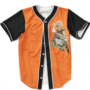 Dragon Ball Goku Weed Bong Kanji Symbol Cool Baseball Jersey