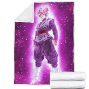 Dragon Ball Goku Black Super Saiyan Rose Wonderful Fleece Blanket