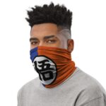 Dragon Ball Goku Kanji Two-Toned Color Neck Gaiter