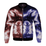 Dragon Ball Goku Ultra Instinct Red And Blue All Over Print Bomber Jacket