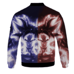 Dragon Ball Goku Ultra Instinct Red And Blue All Over Print Bomber Jacket