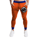 Dragon Ball Goku 's Kanji Symbol Orange Blue Fantastic Sweatpants