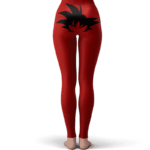 Dragon Ball Goku's Hair Vector Art Sexy Red Yoga Pants