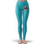 Dragon Ball Goku's Kanji Symbol Blue Awesome Yoga Pants