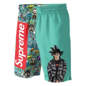 Dragon Ball Hype Beast Goku Supreme Jersey Shorts