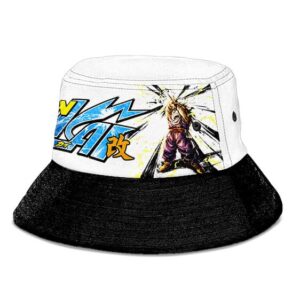 Dragon Ball Kai Gohan Masenko White Black Awesome Bucket Hat