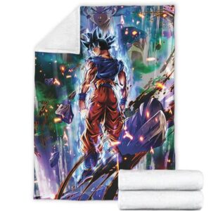 Dragon Ball Kakarot Ultra Instinct Pose Awesome Throw Blanket