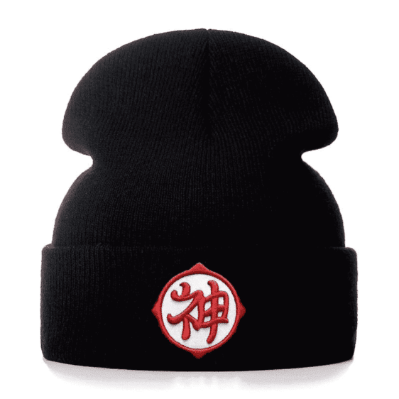 Dragon Ball Kami Guardian God Kanji Black Winter Beanie