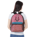 Dragon Ball Kid Buu Majestic Vector Artwork Pink Blue Backpack