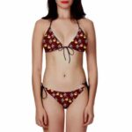 Dragon Ball Kid Goku Awesome Print Maroon Sexy Two Piece Bikini