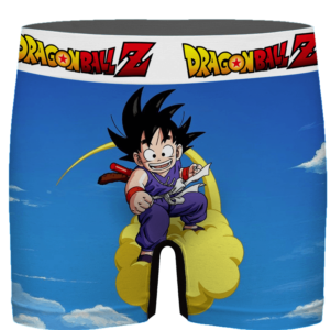 Dragon Ball Kid Goku Flying Nimbus Blue Men's Boxer
