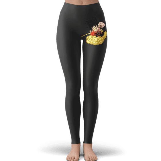 Dragon Ball Kid Goku Flying Nimbus Cool & Dope Dark Leggings