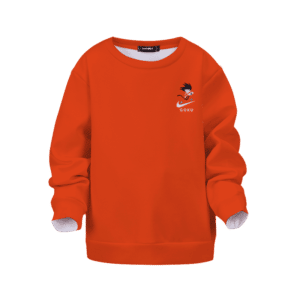 Dragon Ball Kid Goku Nike Orange Kids Pullover Sweatshirt