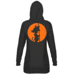 Dragon Ball Kid Goku Orange Silhouette Dark Dope Hoodie Dress