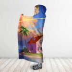 Dragon Ball Kiton Nimbus Cloud Trail Kame House Hooded Blanket