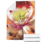 Dragon Ball Legendary Broly SSJ2 Attack Mode Throw Blanket