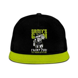 Dragon Ball Legendary Broly Train With Me Neon Green Snapback Hat