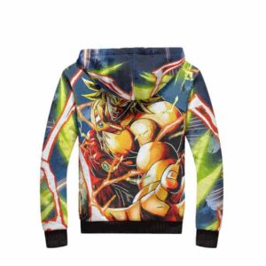 Dragon Ball Legendary Saiyan Broly Art Fleece Hooded Jacket