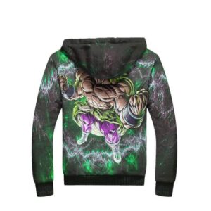 Dragon Ball Legends Enraged Broly Art Fleece Hooded Jacket