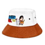 Dragon Ball Master Karin and Yajirobe White Brown Bucket Hat