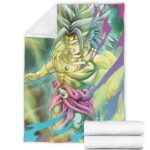 Dragon Ball Old School Broly Artwork Wonderful Cozy Blanket