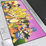 Dragon Ball Optimistic Goku Multiple Saiyan Forms Mouse Pad