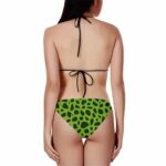 Dragon Ball Perfect Cell Pattern Green Sexy Two Piece Bikini