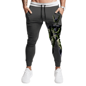 Dragon Ball Perfect Cell Print Gray Awesome Dope Joggers
