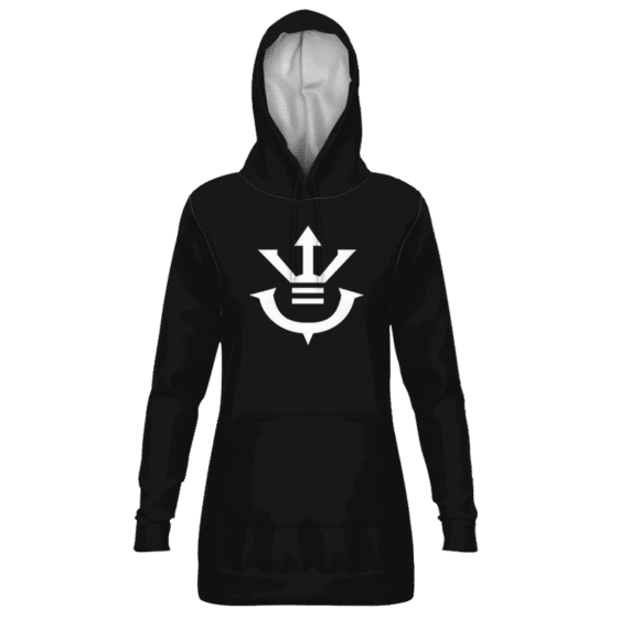 Dragon Ball Saiyan Royal Family Crest Black Hoodie Dress