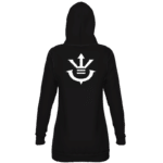 Dragon Ball Saiyan Royal Family Crest Black Hoodie Dress
