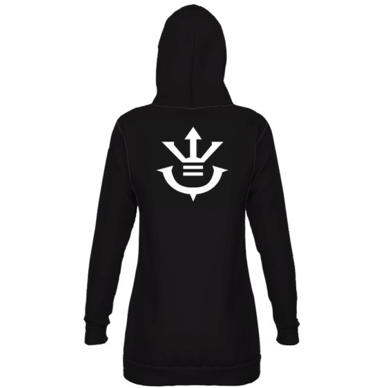 Dragon Ball Saiyan Royal Family Crest Black Hoodie Dress