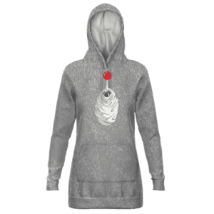 Dragon Ball Shocked Frieza In Cocoon Cute Gray Hoodie Dress