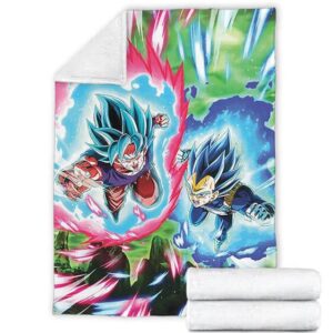 Dragon Ball Son Goku And Vegeta Attack Mode SSGSS Blanket