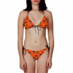 Dragon Ball Son Goku Cute Pattern Orange Two Piece Bikini