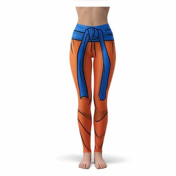 Dragon Ball Son Goku Orange Belt Fitness Gym Compression Leggings