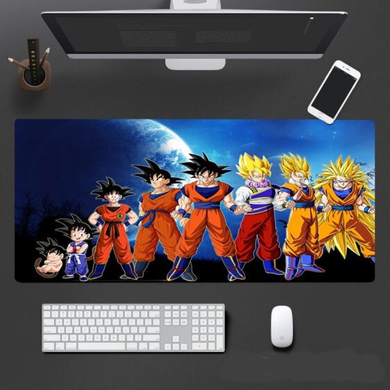 Dragon Ball Son Goku Saiyan Anime Evolution Mouse Pad